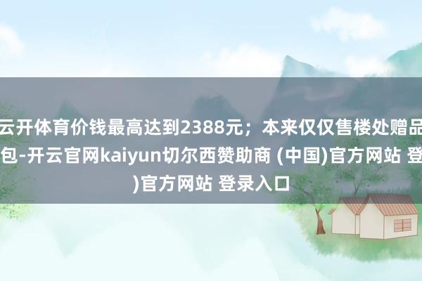 云开体育价钱最高达到2388元；本来仅仅售楼处赠品的帆布包-开云官网kaiyun切尔西赞助商 (中国)官方网站 登录入口