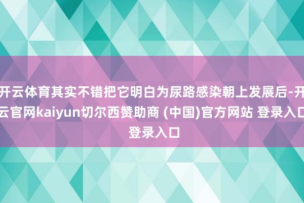 开云体育其实不错把它明白为尿路感染朝上发展后-开云官网kaiyun切尔西赞助商 (中国)官方网站 登录入口